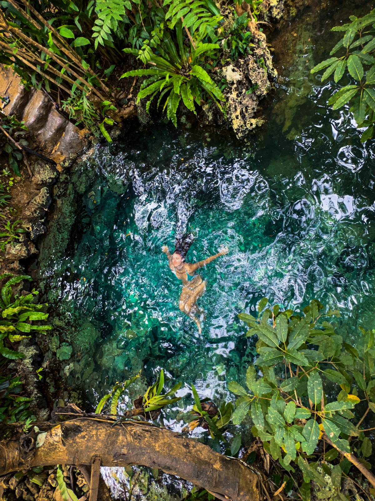 Swimming in a cenote