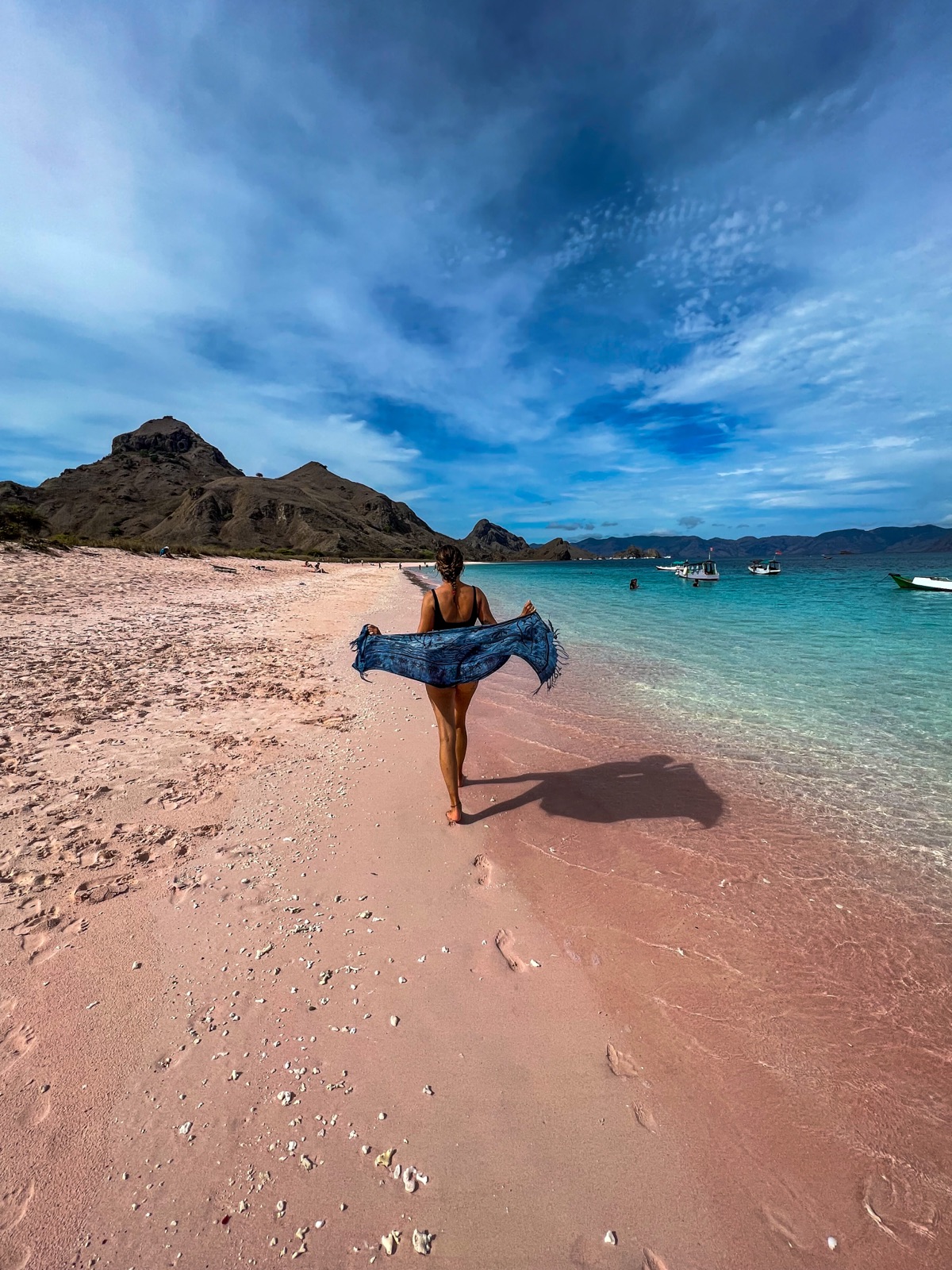 Pink beach in Komodo