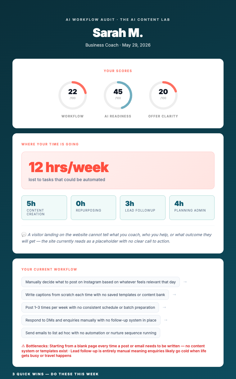 Sample audit report